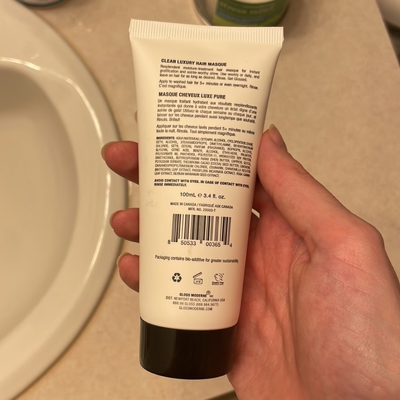 ✨NEW✨ Gloss Moderne Clean Luxury Hair Masque - Picture 3 of 4